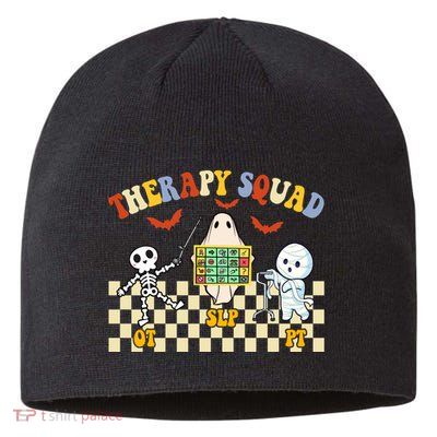 Therapy Squad Halloween Slp Ot Pt Team Sustainable Beanie
