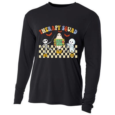 Therapy Squad Halloween Slp Ot Pt Team Cooling Performance Long Sleeve Crew