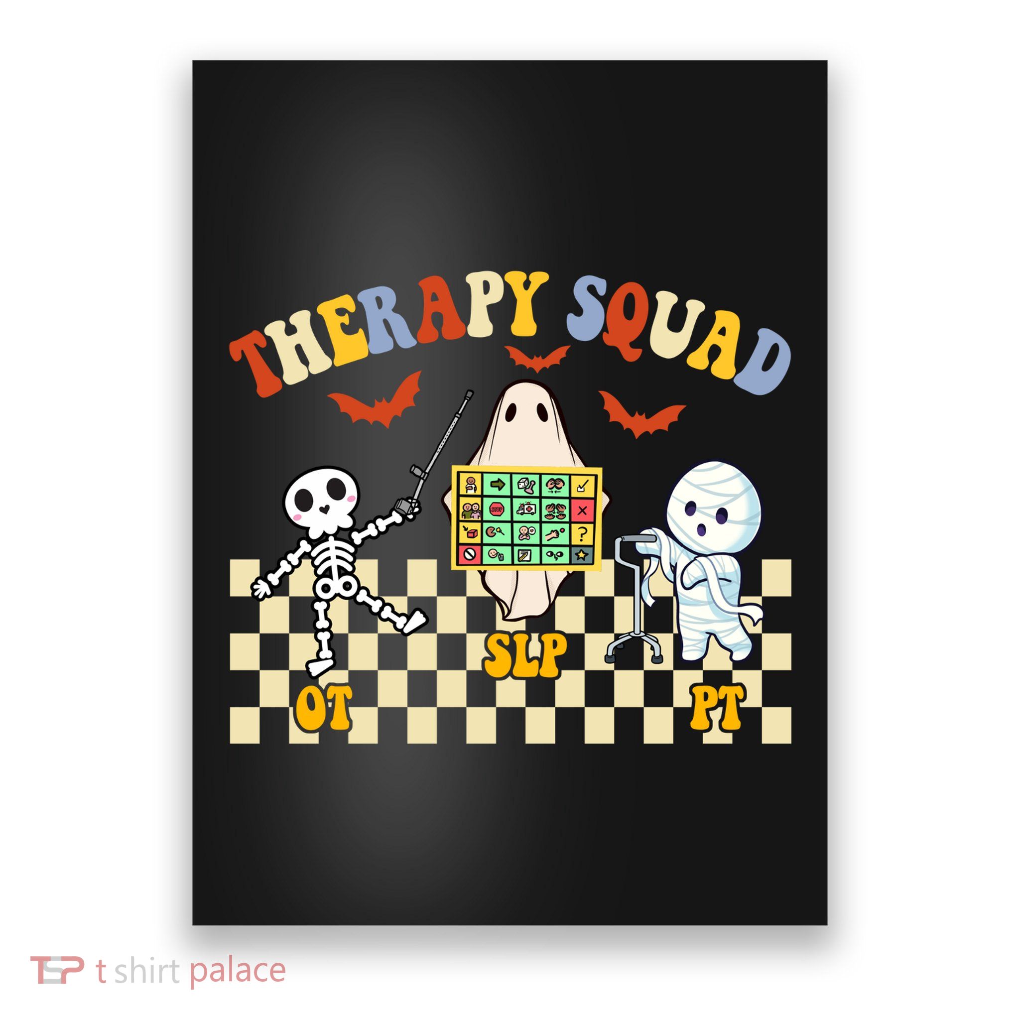 Therapy Squad Halloween Slp Ot Pt Team Poster