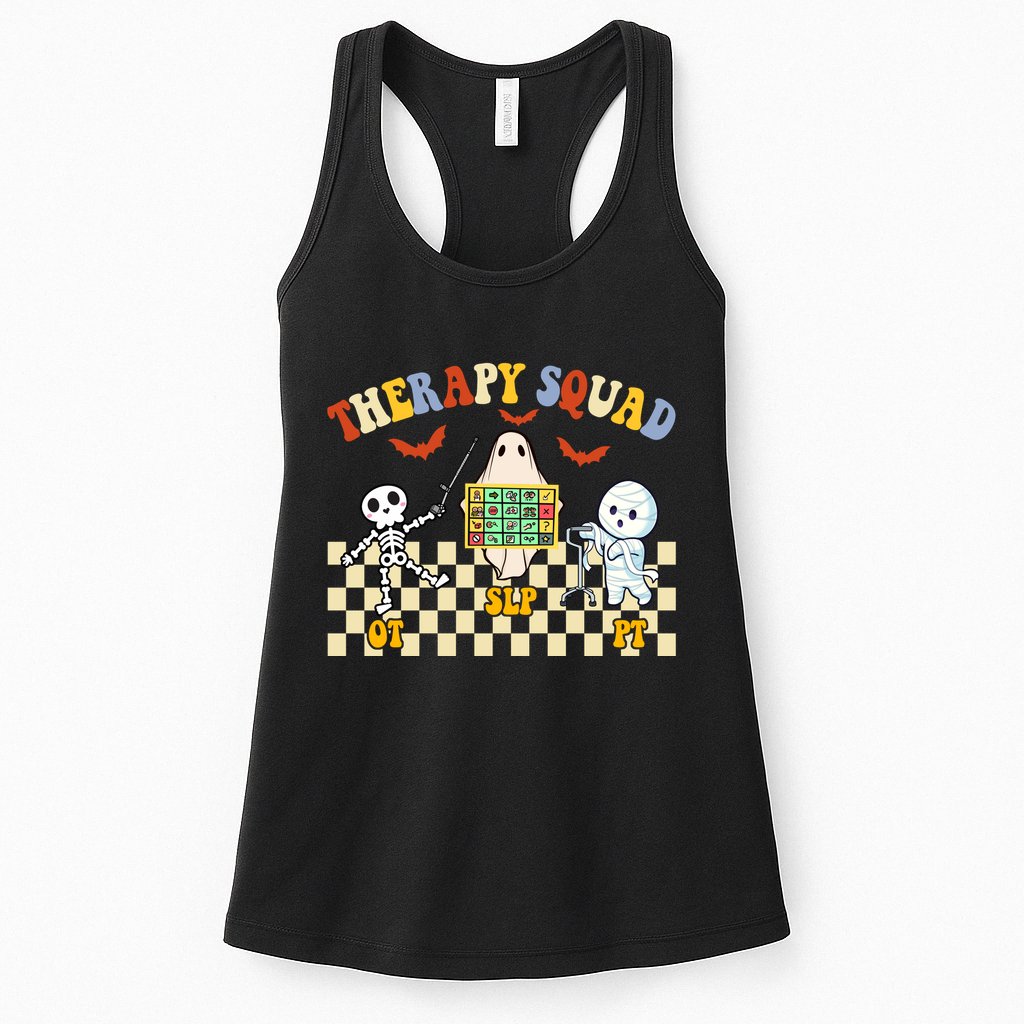 Therapy Squad Halloween Slp Ot Pt Team Womens Tank Top