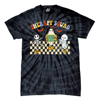 Therapy Squad Halloween Slp Ot Pt Team Tie-Dye T-Shirt