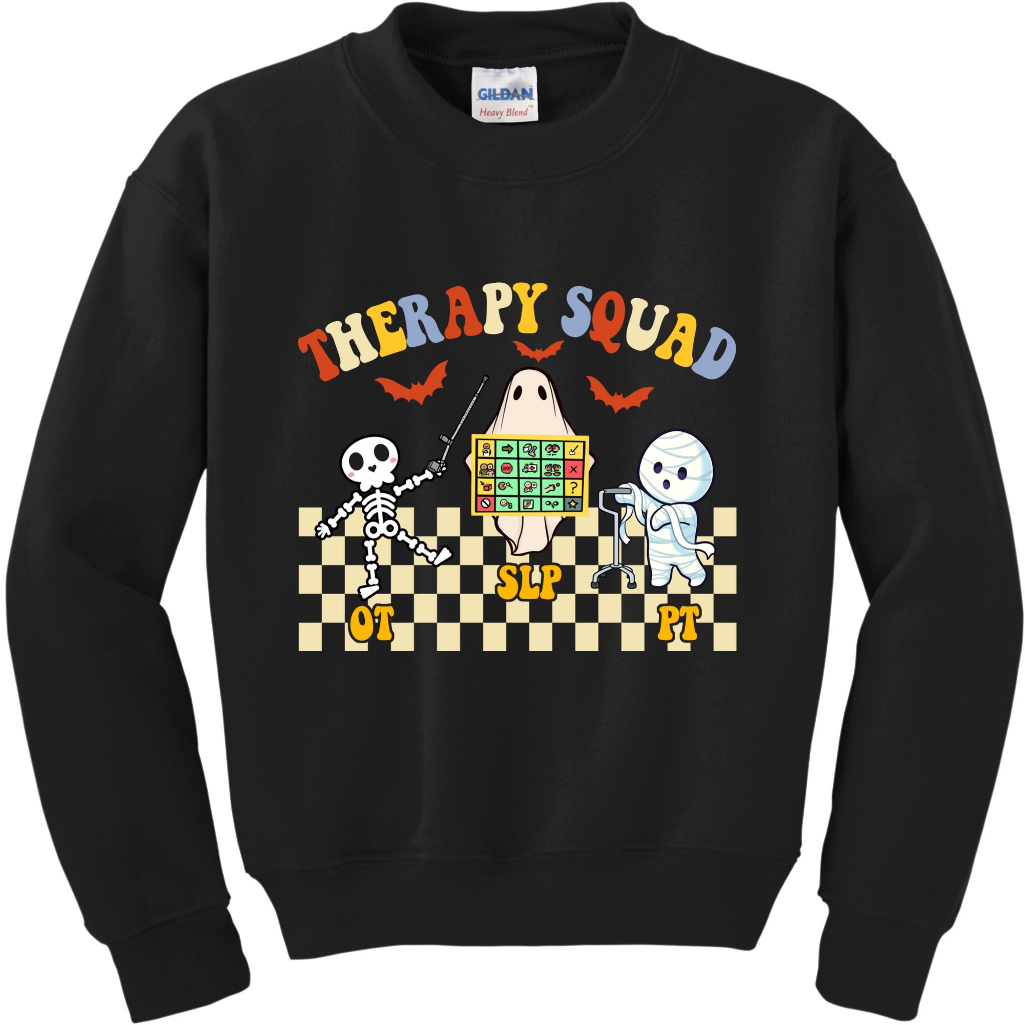 Therapy Squad Halloween Slp Ot Pt Team Kids Sweatshirt