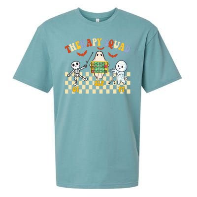 Therapy Squad Halloween Slp Ot Pt Team Sueded Cloud Jersey T-Shirt