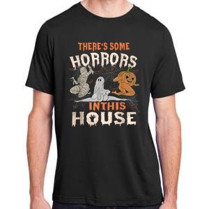 Theres Some Horrors In This House Halloween Pumpkin Ghost Trending Design Adult ChromaSoft Performance T-Shirt