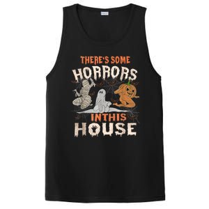 Theres Some Horrors In This House Halloween Pumpkin Ghost Trending Design PosiCharge Competitor Tank