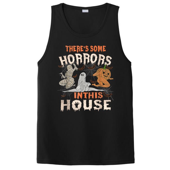 Theres Some Horrors In This House Halloween Pumpkin Ghost Trending Design PosiCharge Competitor Tank