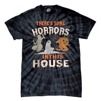 Theres Some Horrors In This House Halloween Pumpkin Ghost Trending Design Tie-Dye T-Shirt