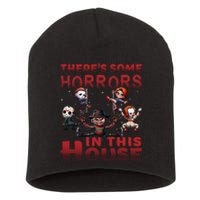 ThereS Some Horrors In This House Funny Horror Characters Gift Short Acrylic Beanie