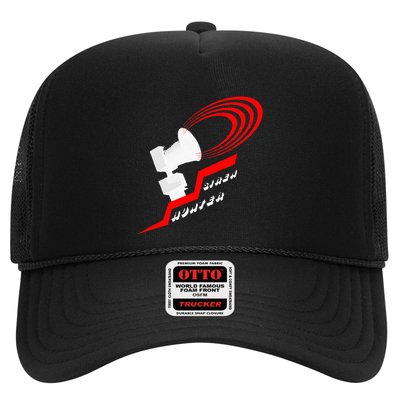 Tornado Siren Hunter Lightning Design Trucker Hat