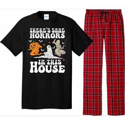 Theres Some Horrors In This House Halloween Spooky Season Pajama Set