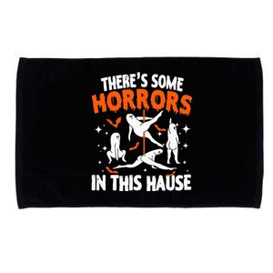 Theres Some Horrors In This House Ghost Pumpkin Halloween Microfiber Hand Towel