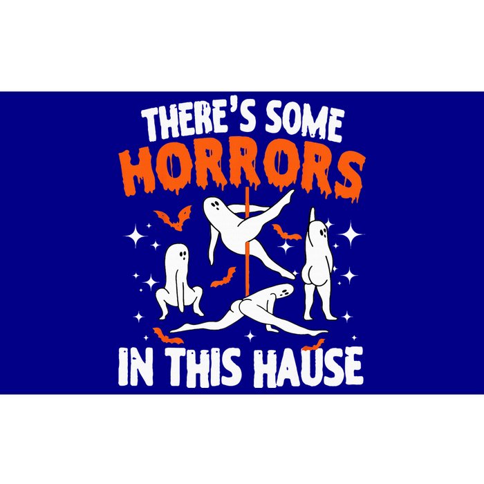 Theres Some Horrors In This House Ghost Pumpkin Halloween Bumper Sticker