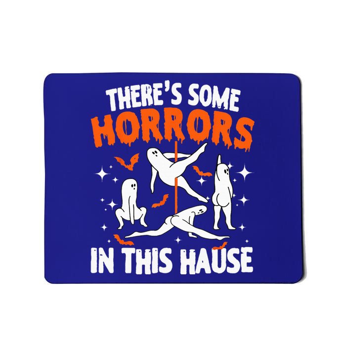 Theres Some Horrors In This House Ghost Pumpkin Halloween Mousepad