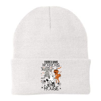 Theres Some Horrors In This House Halloween Funny Mummy Ghost Knit Cap Winter Beanie