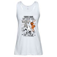 Theres Some Horrors In This House Halloween Funny Mummy Ghost Ladies Essential Flowy Tank