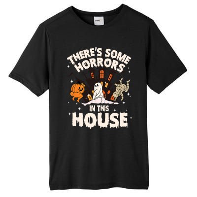 Theres Some Horrors In This House Pumpkin Ghost Halloween Funny Halloween Tall Fusion ChromaSoft Performance T-Shirt