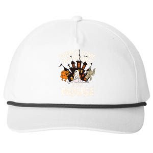 Theres Some Horrors In This House Ghost Halloween Funny Snapback Five-Panel Rope Hat