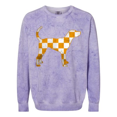 Tennessee Smokey Hound Dog Tn Colorblast Crewneck Sweatshirt