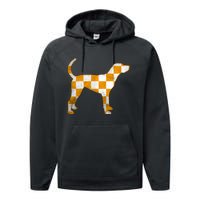 Tennessee Smokey Hound Dog Tn Performance Fleece Hoodie