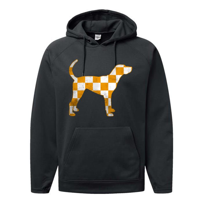 Tennessee Smokey Hound Dog Tn Performance Fleece Hoodie