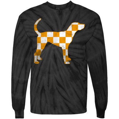 Tennessee Smokey Hound Dog Tn Tie-Dye Long Sleeve Shirt