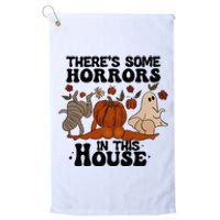 Theres Some Horrors In This House Funny Halloween Twerk Platinum Collection Golf Towel