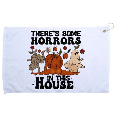 Theres Some Horrors In This House Funny Halloween Twerk Grommeted Golf Towel