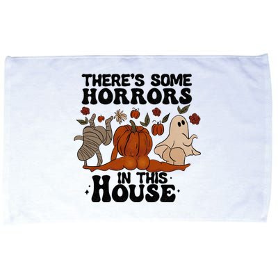 Theres Some Horrors In This House Funny Halloween Twerk Microfiber Hand Towel