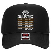 Tech Support Hourly Rate, Tech Computer Geek Gifts Trucker Hat