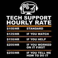 Tech Support Hourly Rate, Tech Computer Geek Gifts Toddler T-Shirt