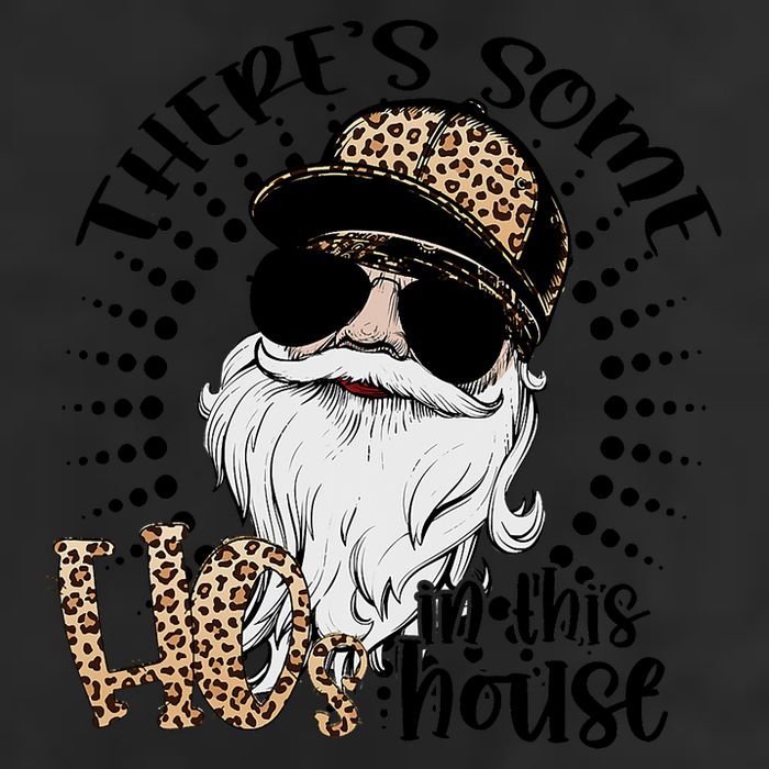 There's Some Hos In This House Funny Santa Claus Christmas 11oz C Handle Ceramic Mug