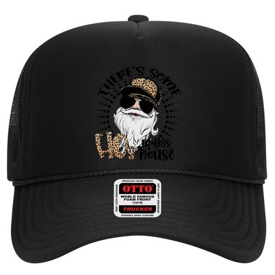 There's Some Hos In This House Funny Santa Claus Christmas Trucker Hat