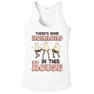 Theres Some Horrors In This House Ghost Pumpkin Halloween Ladies PosiCharge Competitor Racerback Tank