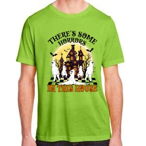 Theres Some Horrors In This House Pumpkin Ghost Halloween Gift Adult ChromaSoft Performance T-Shirt