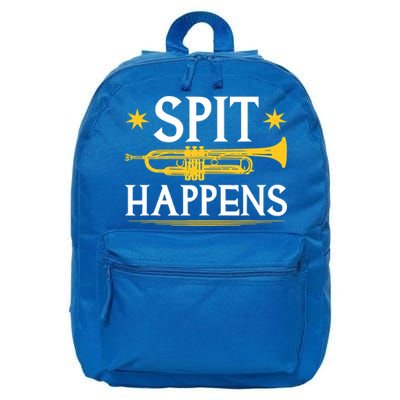 Trumpet Spit Happens Marching Band Jazz Music 16 in Basic Backpack