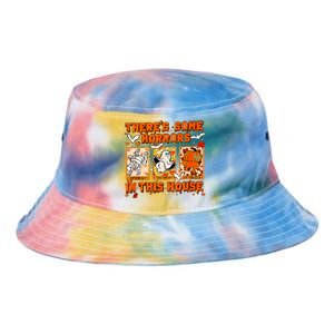 Theres Some Horrors In This House Oversized Tie Dye Newport Bucket Hat