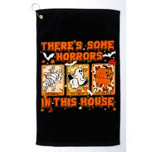 Theres Some Horrors In This House Oversized Platinum Collection Golf Towel