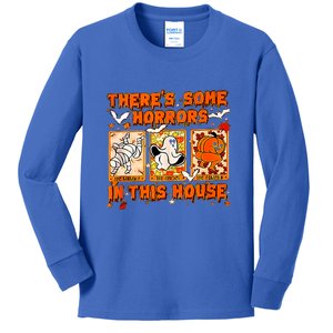 Theres Some Horrors In This House Oversized Kids Long Sleeve Shirt