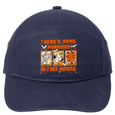 Theres Some Horrors In This House Oversized 7-Panel Snapback Hat