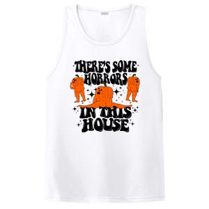 Theres Some Horrors In This House Pumpkin Ghost Halloween Great Gift PosiCharge Competitor Tank