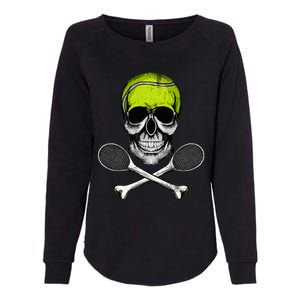 Tennis Skull Halloween Spooky Tennis Halloween Womens California Wash Sweatshirt