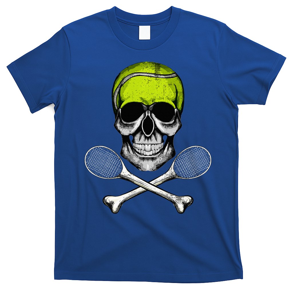 Tennis Skull Halloween Spooky Tennis Halloween T-Shirt