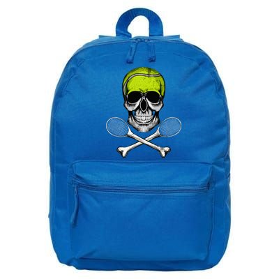 Tennis Skull Halloween Spooky Tennis Halloween 16 in Basic Backpack