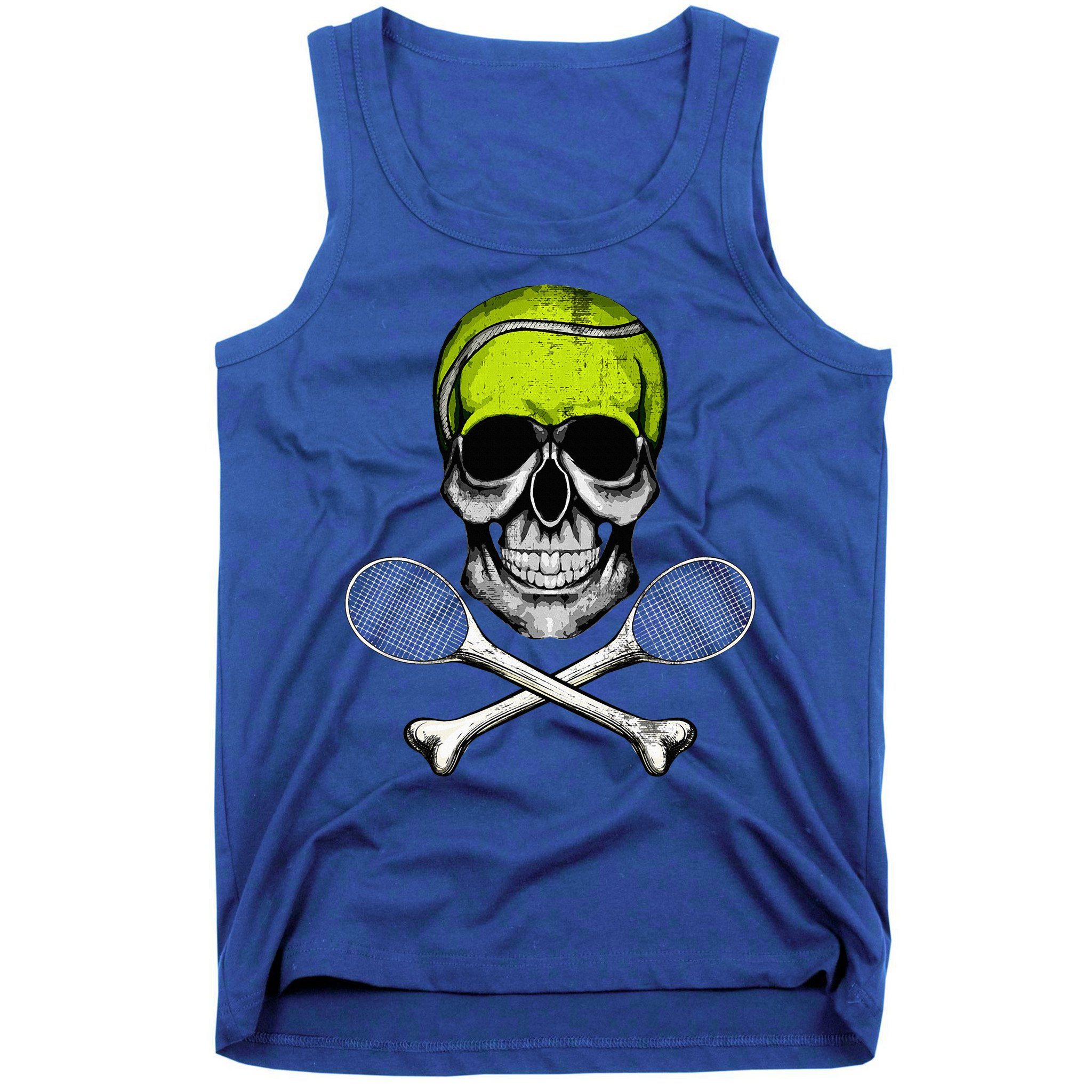 Tennis Skull Halloween Spooky Tennis Halloween Tank Top