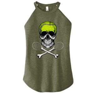 Tennis Skull Halloween Spooky Tennis Halloween Women's Perfect Tri Rocker Tank