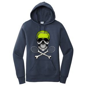 Tennis Skull Halloween Spooky Tennis Halloween Women's Pullover Hoodie