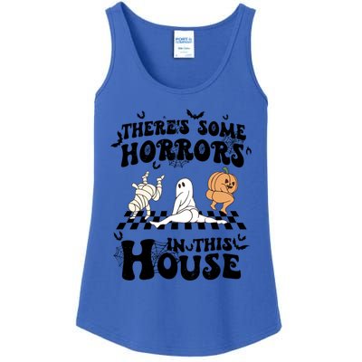 Theres Some Horrors In This House Spooky Season Halloween Gift Ladies Essential Tank