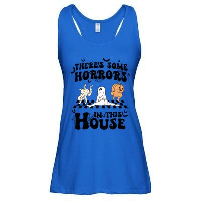 Theres Some Horrors In This House Spooky Season Halloween Gift Ladies Essential Flowy Tank