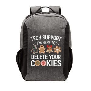 Tech Support Here To Delete Cookies Funny Christmas Xmas Vector Backpack