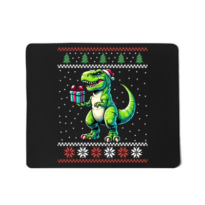 Trex Santa Hat Dinosaur Ugly Christmas Xmas Mousepad